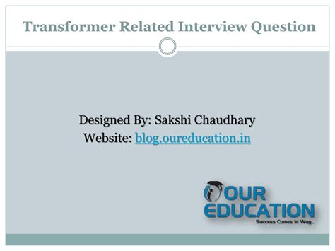 Image result for Transformer Interview Question
