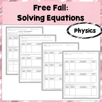 Image result for Free Fall Practice Problems