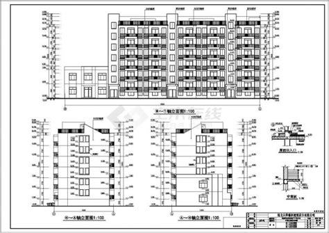 荆州市沙市区6层框架结构廉租房建筑设计施工图_多层住宅_土木在线