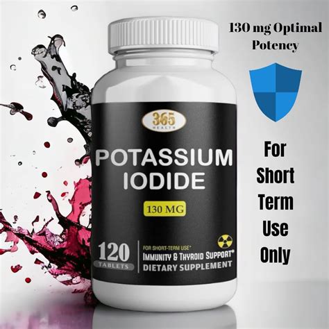 HEALTHLFE Potassium Iodide130 mg - KI Tablets- Potassium130 mg India | Ubuy