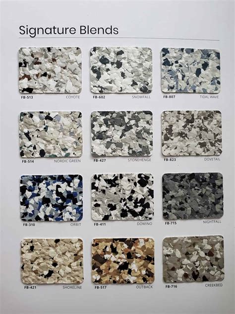 Epoxy Flooring Colors And Style Charts - Choose Your Dream Coating!