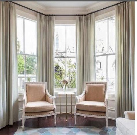 Modern Curtain For Bay Window Ideas