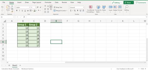 Image result for Pooled Variance Excel