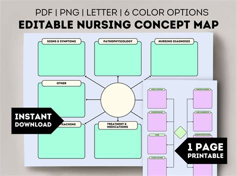 Free Nursing Concept Maps 的图像结果