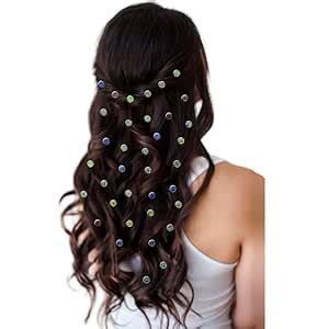 Buy HAIR FLARE Round Hair Stickers: Hassle-Free DIY Adornment, 36 ...