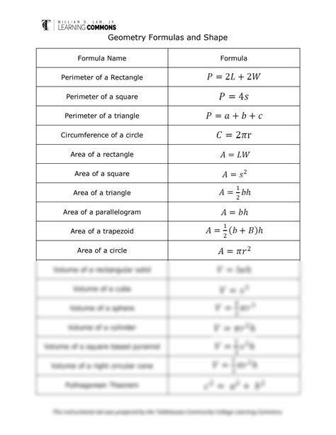 Image result for Geometry Formulas