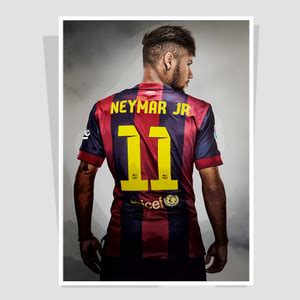 Neymar JR 11 For Office Decor & Room.Wall Poster & Painting collection ...