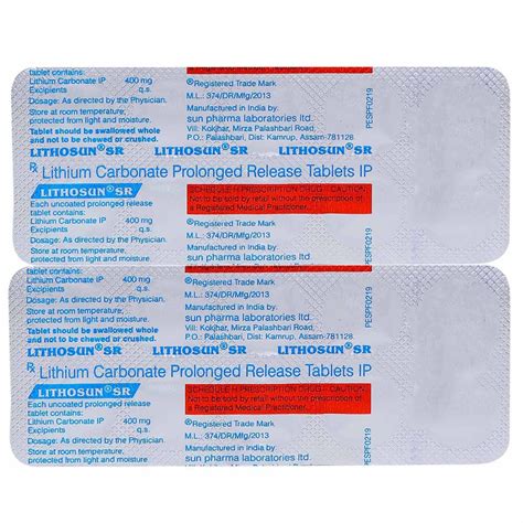 Lithosun SR Tablet | Uses, Side Effects, Price | Apollo Pharmacy