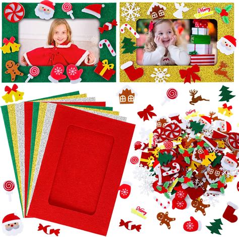 Amazon.com: 232 Pcs Christmas DIY Picture Frames Craft Kit for Kids 32 ...