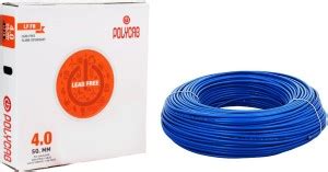 Polycab FRLF 4 sq/mm Blue 90 m Wire Price in India - Buy Polycab FRLF 4 ...