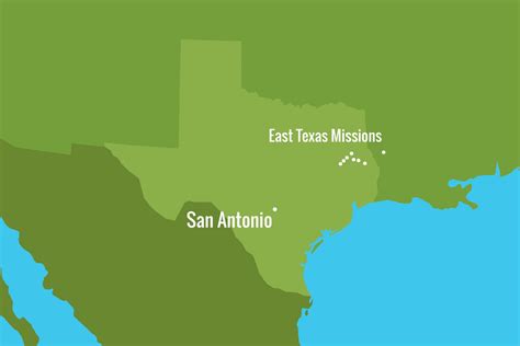 Missions In Texas Maps With Names