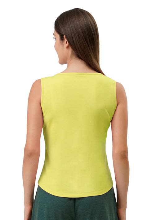 Buy Cotton Blend Sleep Tank - Lime Light | amanté