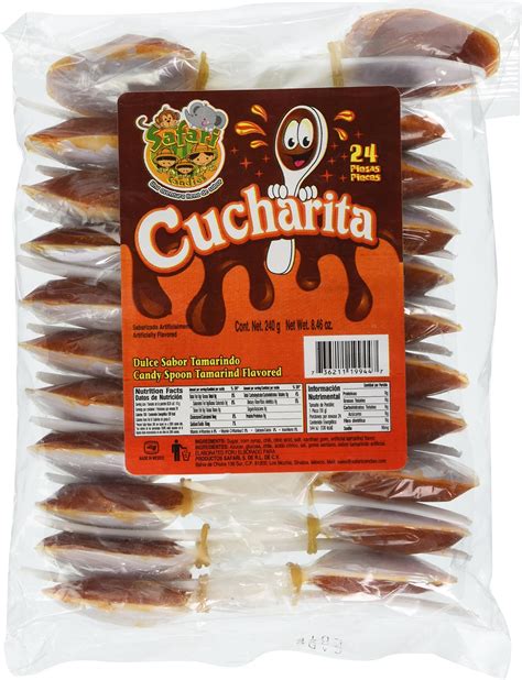 Amazon.com : Cucharita Rica Tamarindo Flavored Spoon, 12ct/bag Mexican ...