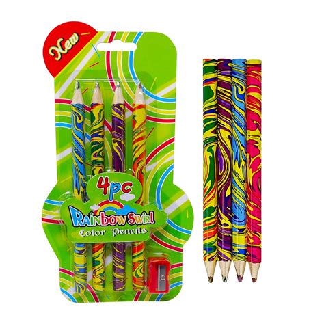 PARTEET Rainbow Pencils Colour for Kids with Sharpener- Multicolour ...