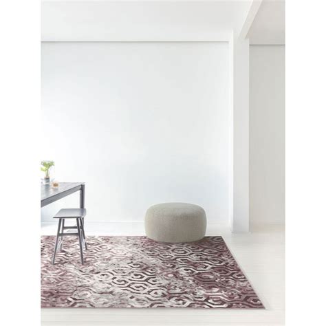 Buy Ddecor Live Beautiful Pink Geometric Medium Rug - Glaze-5603-Gg7-P ...