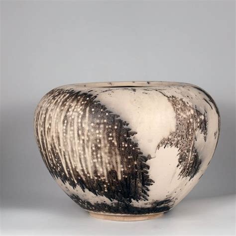 Pre-Order Tsubomi 13 wide Raku Ceramic Pottery Vase Obvara Sculpture by ...