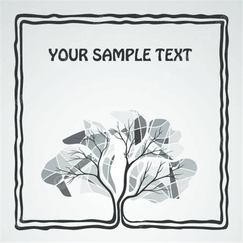 Background With A Tree Style Illustration Pattern Vector, Style ...