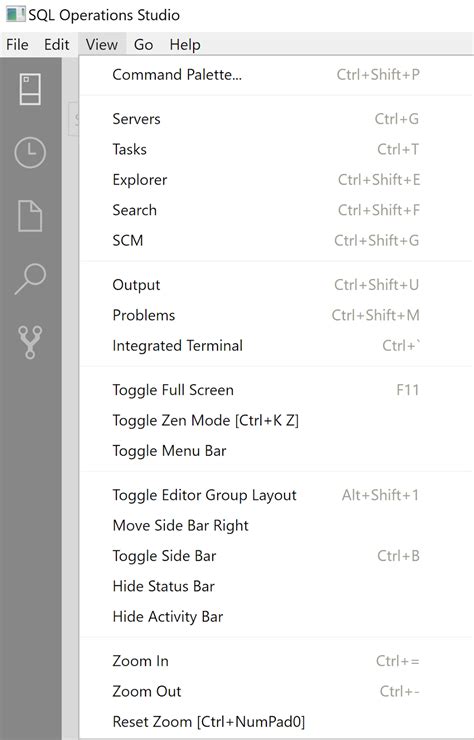 Image result for User Interface of Microsoft SQL Server