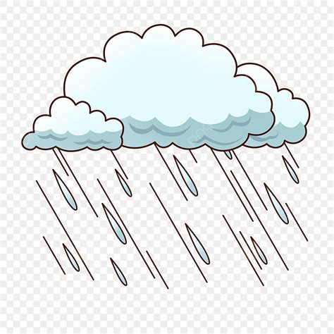 Light Rain Clipart Transparent PNG Hd, Beautiful Cute Light Blue Rain ...
