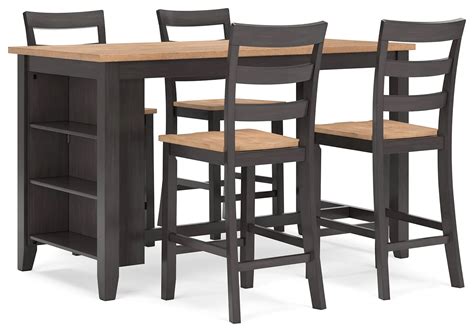 Ashley Signature Design Gesthaven D396D2 5-Piece Casual Counter Height ...