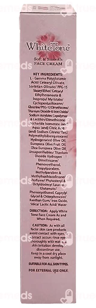 White Tone Face Cream 50 Gm - Uses, Side Effects, Dosage, Price | Truemeds