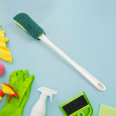 Pro Clean Long Handle Bottle & Glass Cleaning Brush with Replaceable ...