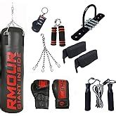 Buy LEW Punching Bag 10 Piece Boxing Set filled with Heavy Bag Gloves ...