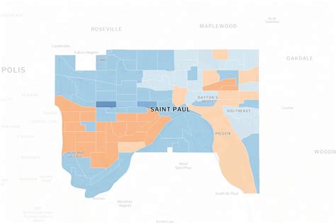 A detailed map of the 2025 St. Paul mayoral election