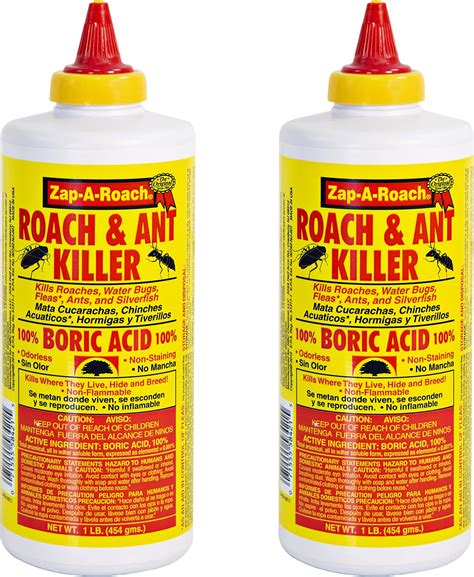 Amazon.com: Zap-A-Roach Boric Acid Powder Roach & Ant Killer - (2-Pack ...
