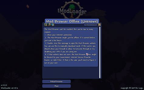 Tmodloader Mod Browser Not Working 的图像结果