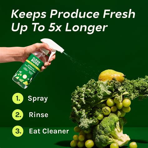 Eat Cleaner All Natural Fruit & Veggie Wash 12 oz. Spray | Clean Boss ...