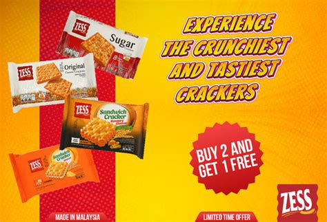 Buy 2 Get 1 Free on Zess Crackers & Merba Cookies | Sunbeam Ventures