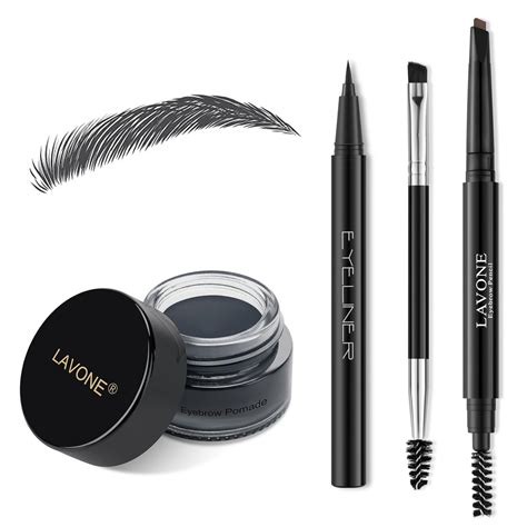 Amazon.com : LAVONE Eyebrow Stamp Pencil Kit - Makeup Brow Stamp Trio with Waterproof Eyebrow ...
