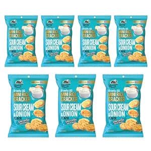 Younger Farm Mini Rice Cracker – Sour Cream & Onion Flavor | Crispy ...