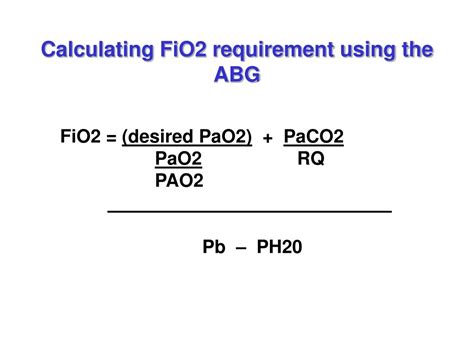 Image result for FiO2 Calculation