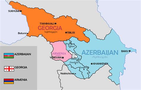 Dilijan ijevan map Azerbaijan