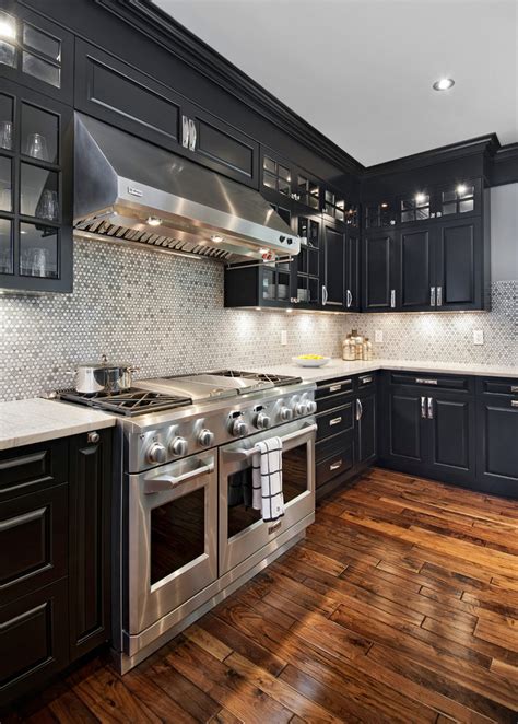 Black Kitchen Cabinets Wood Floors How To Brighten Up A Dark Kitchen