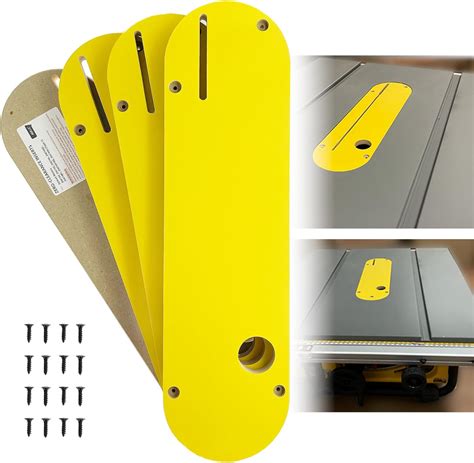 AGILLE Zero Clearance Inserts For DeWalt 7491, 7491RS, 7490 (Type 1), 744, 745, 746, 7480, with ...