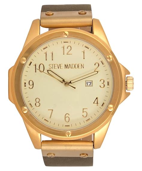 Buy Steve Madden Analog Gold Dial Women's Watch-SMW033G-GR at Amazon.in