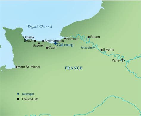 Normandy Beaches France Map