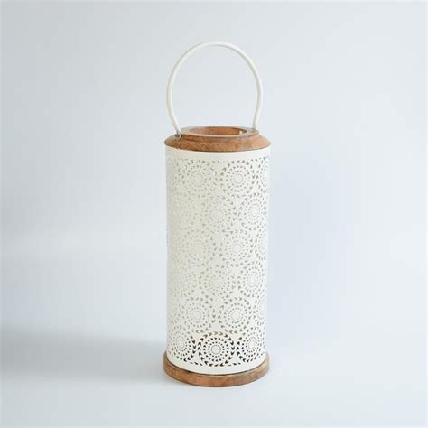 Buy Splendid Wood and Metal Carved Lantern from Home Centre at just INR ...