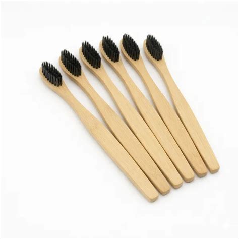 Prakriti Pack Of 6 Eco Friendly Bamboo Toothbrush Charcoal For Kids ...