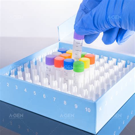 100 wells PP Cryo boxes 133*133*36mm(compatible with with 0.5ml ...