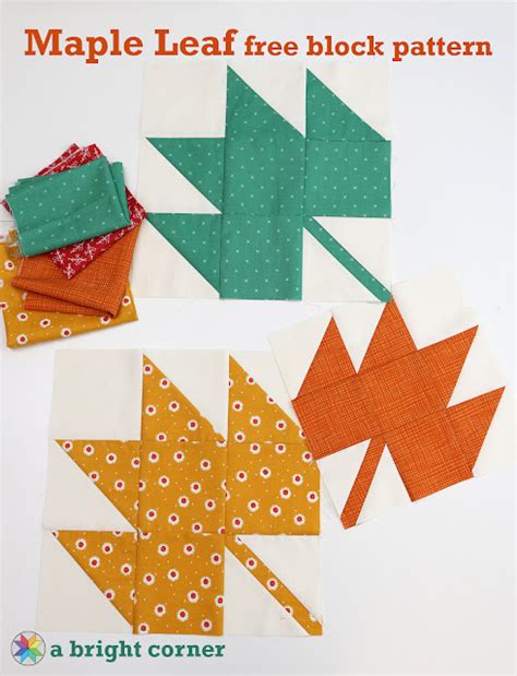 Image result for Maple Leaf Quilt Block Tutorial