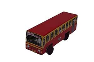 Kudumbashree TR Toys Wooden Bus, Yellow and Red : Amazon.in: Toys & Games