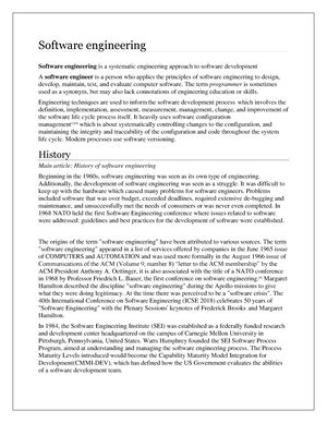 Comparison of various life cycle models. - Software Engineering - Studocu