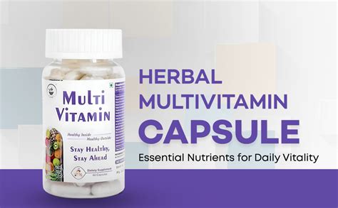 AZTECA HERBAL NATURAL Herbal Natural Multivitamin Capsules For Men and ...