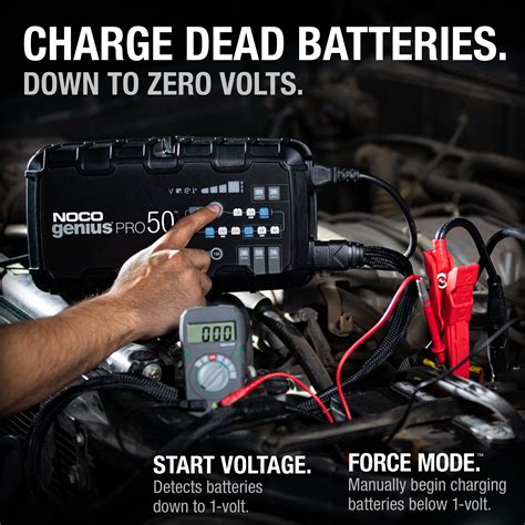 Buy NOCO GENIUSPRO50 50A 6V/12V/24V Professional Smart Battery Charger ...