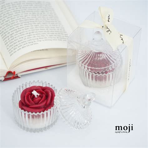 Nến thơm hũ Flower with rose sandalwood 6x9