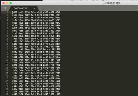 Image result for Example of a UART Log File and the ASCII Outputs